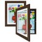 Americanflat 10x12.5 Kids Art Frame - Set of 2 - 8.5x11 with Mat or 10x12.5 without Mat - Kids Artwork Frame - Magnetic Frame Closure - Shatter Resistant Glass - Hanging Hardware